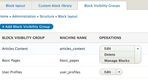 block visibility group module